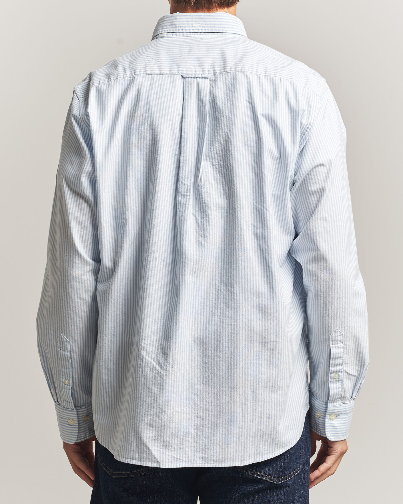 Herren | Hemden | Gant | Regular Fit Striped Oxford Shirt College Blue