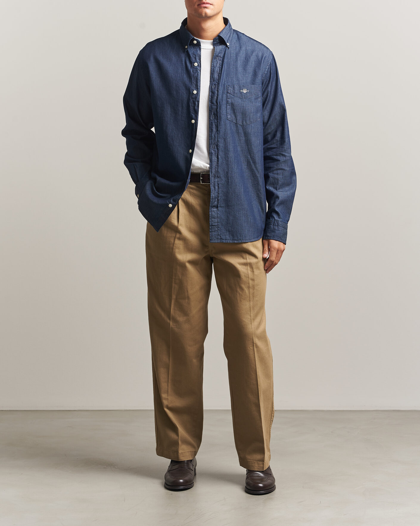 Herren | Hemden | Gant | Regular Fit Indigo Shirt Dark Indigo