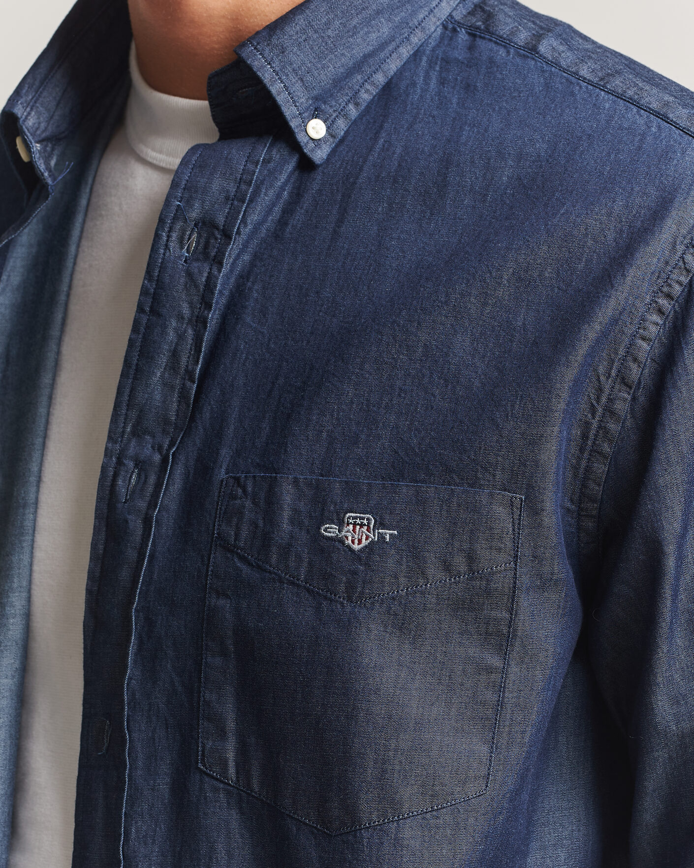 Herren | Hemden | Gant | Regular Fit Indigo Shirt Dark Indigo