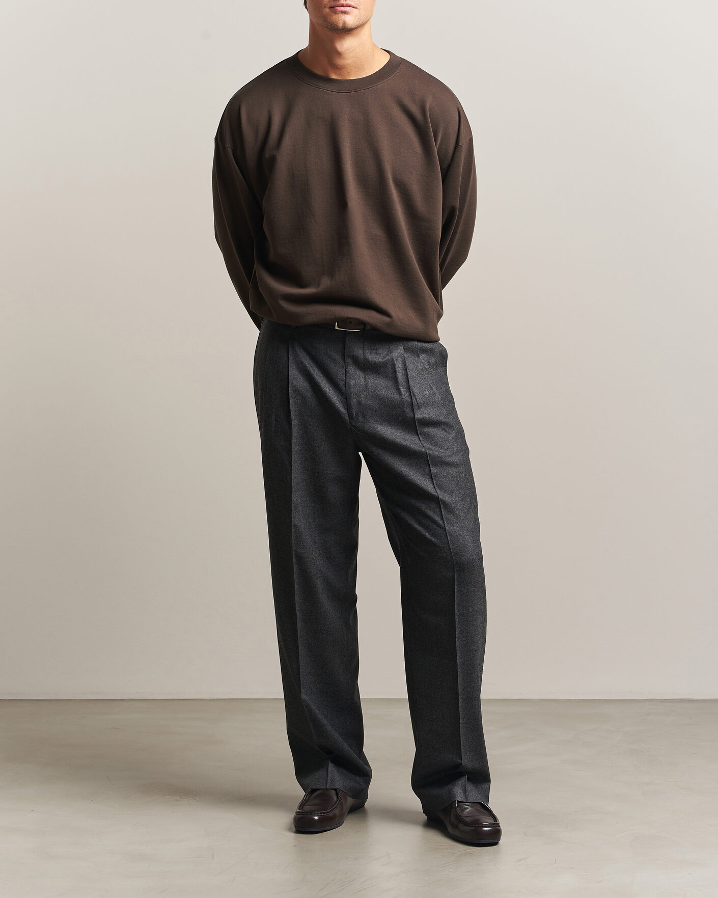 Herren | Pullover | Auralee | Super High Gauge Sweat Pullover Dark Brown