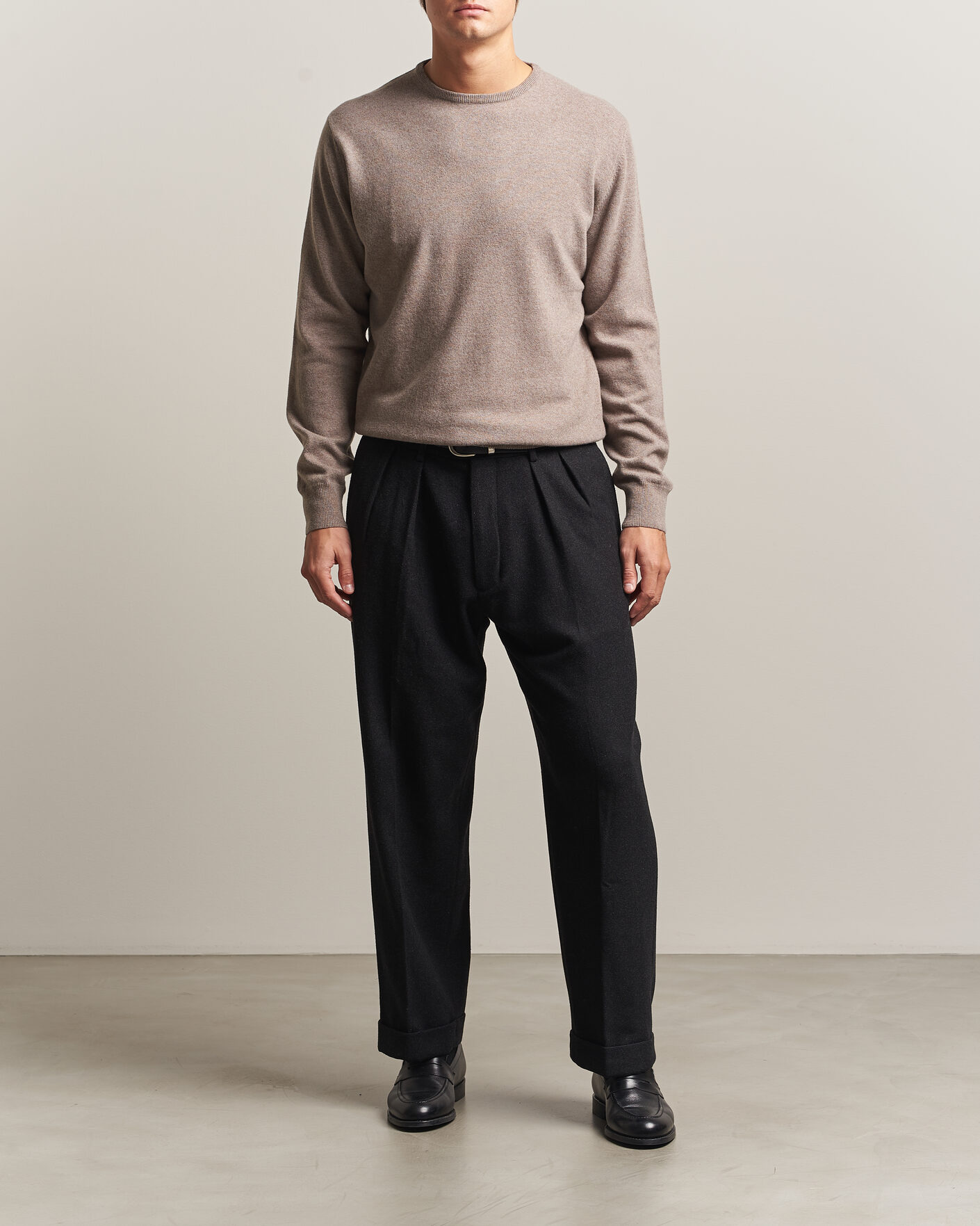 Herren | Pullover | Morgano | Wool/Cashmere Crewneck Walnut