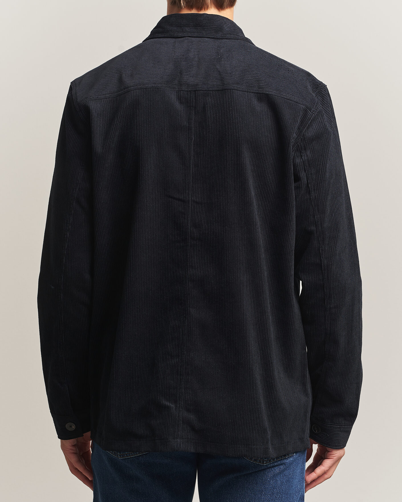 Herren | Hemden | A Day's March | Original Corduroy Overshirt Black