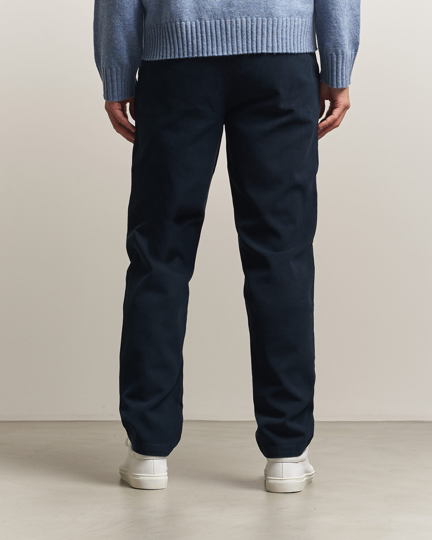 Herren | Hosen | A Day's March | Miller Cotton/Lyocell Trousers Navy