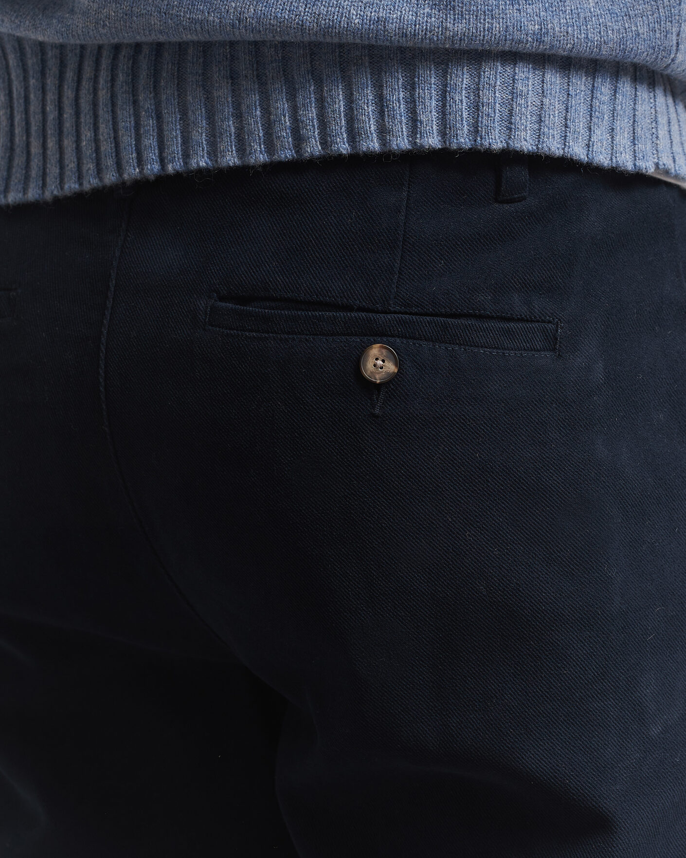 Herren | Hosen | A Day's March | Miller Cotton/Lyocell Trousers Navy