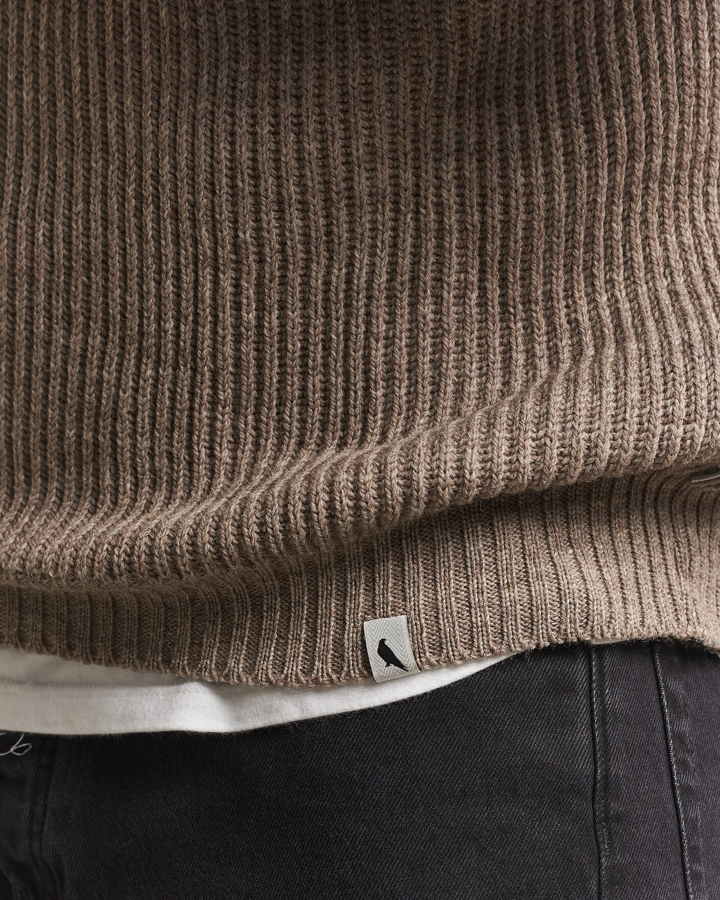 Herren | Pullover | Peregrine | Ford Knitted Wool Jumper Light Brown