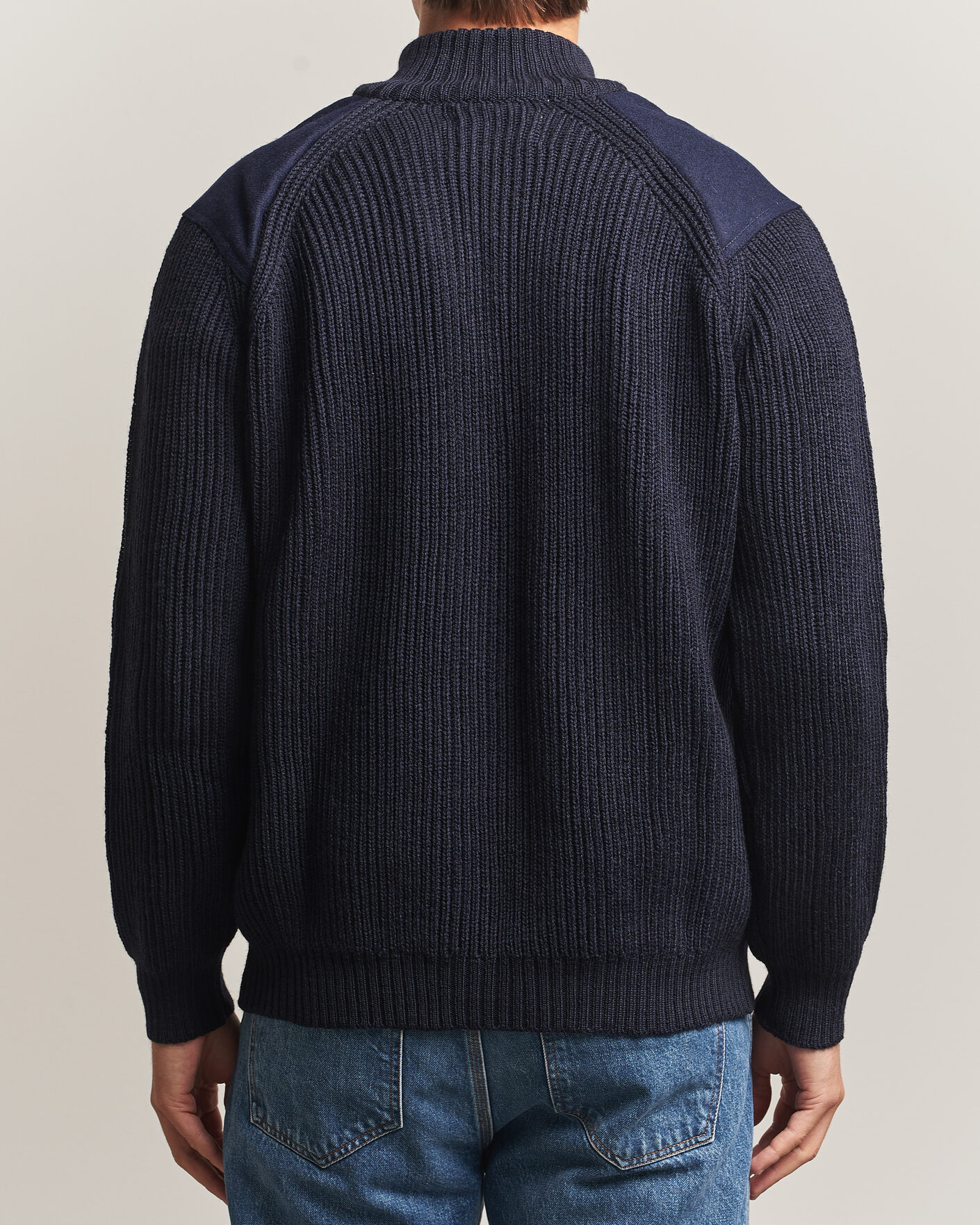 Herren | Pullover | Peregrine | Foxton Quarter Zip Jumperr Navy