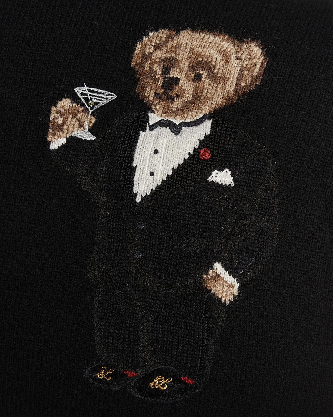 Herren | Für das Zuhause | Ralph Lauren Home | Martini Bear Wool Pillow Black