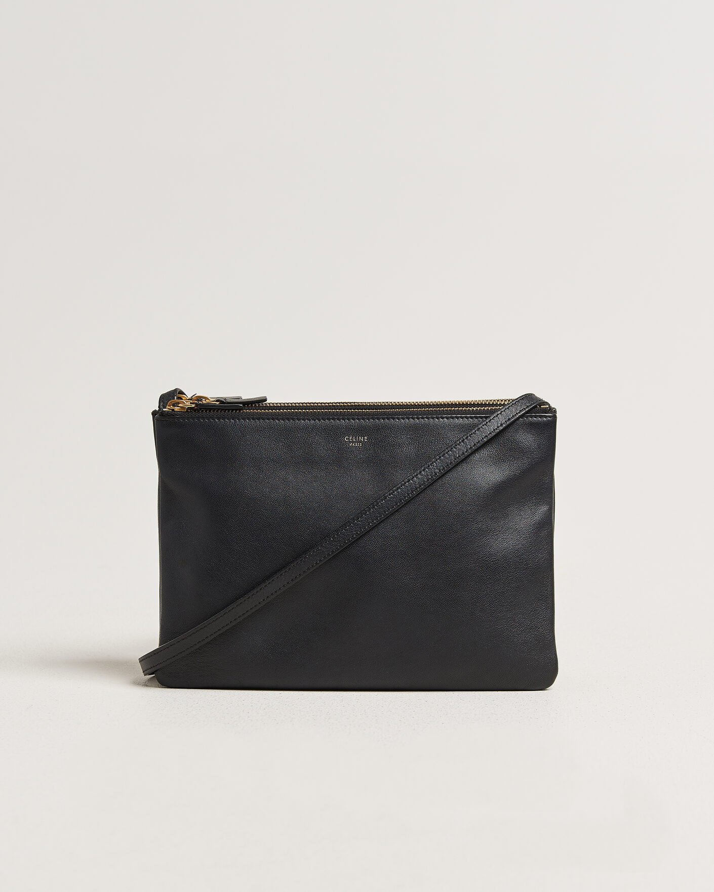 Herren | Pre-Owned & Vintage Bags | Celine Pre-Owned | Trio Bag Medium Leather Black