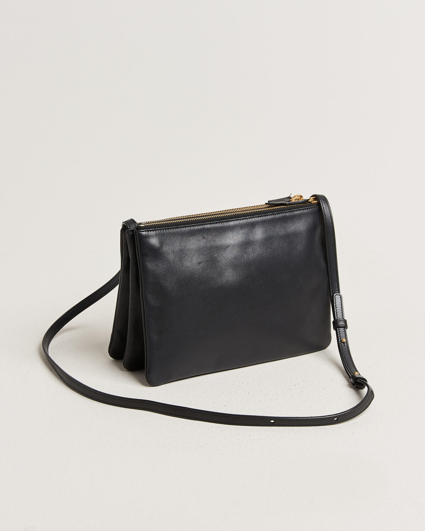 Herren | Pre-Owned & Vintage Bags | Celine Pre-Owned | Trio Bag Medium Leather Black