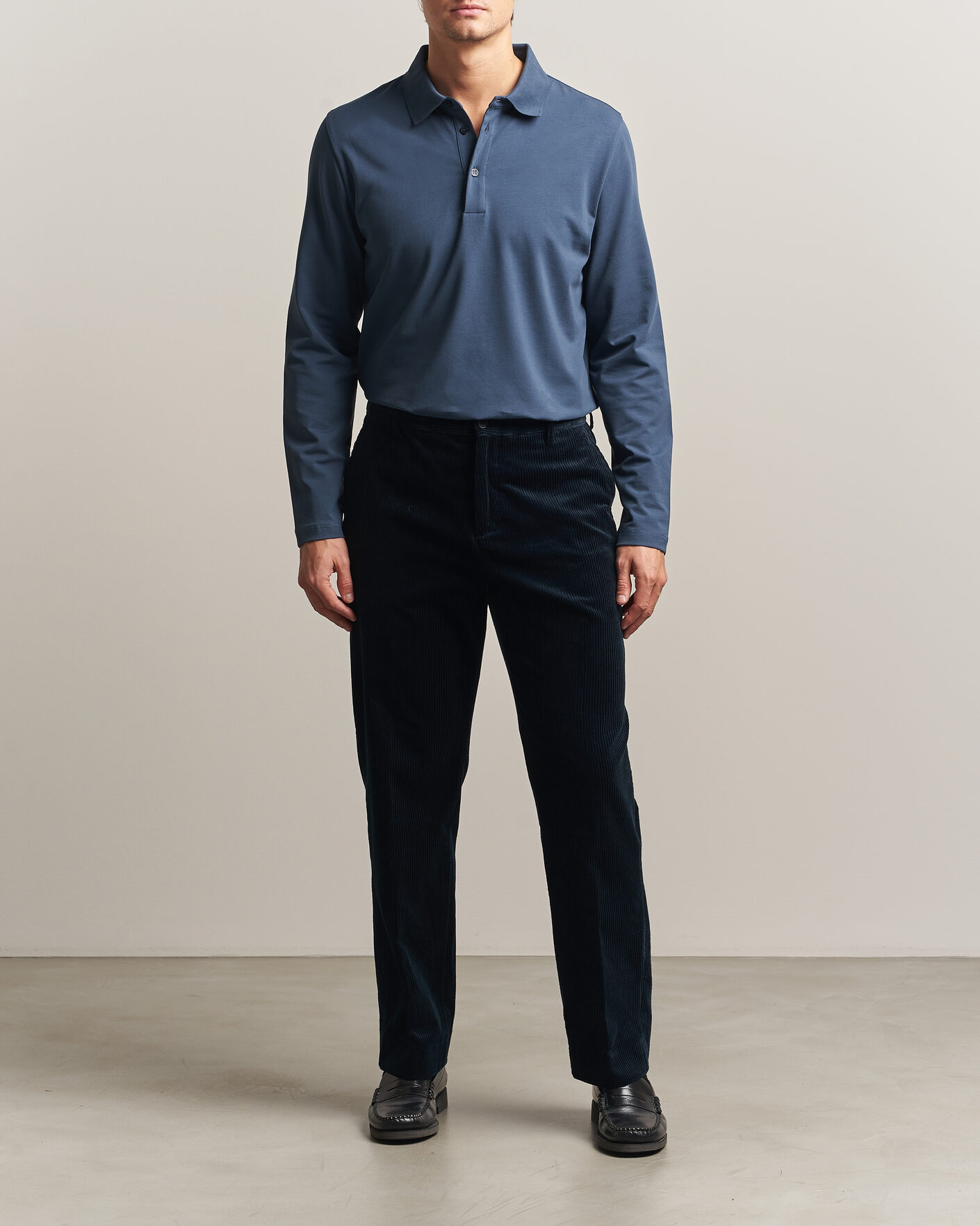 Herren | Hosen | Filippa K | Julian Corduroy Chino Trousers Dark Navy