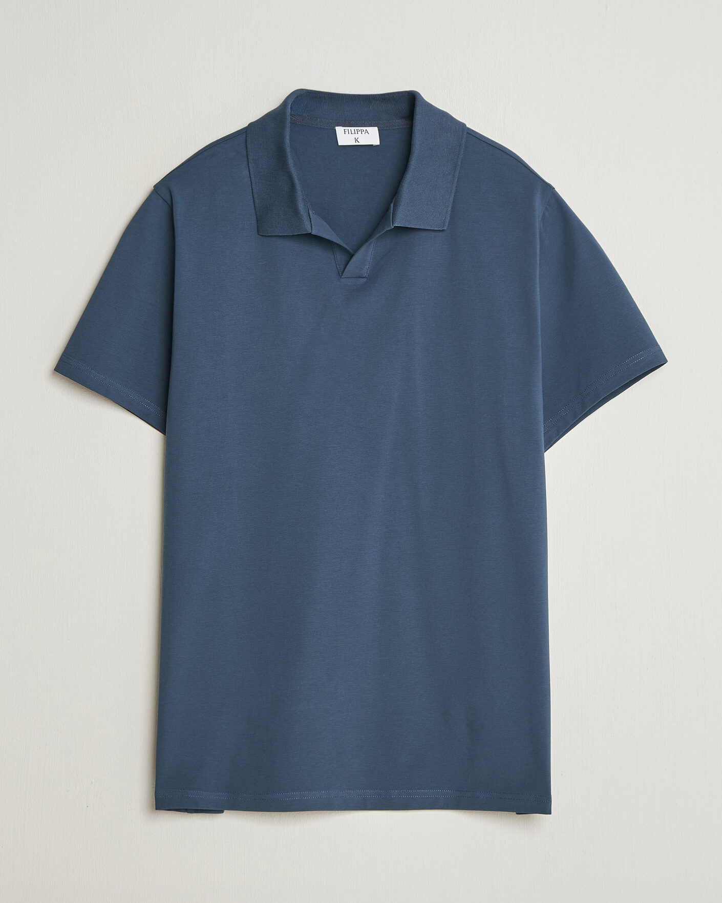 Herren | Poloshirts | Filippa K | Soft Lycra Polo T-Shirt Stone Blue