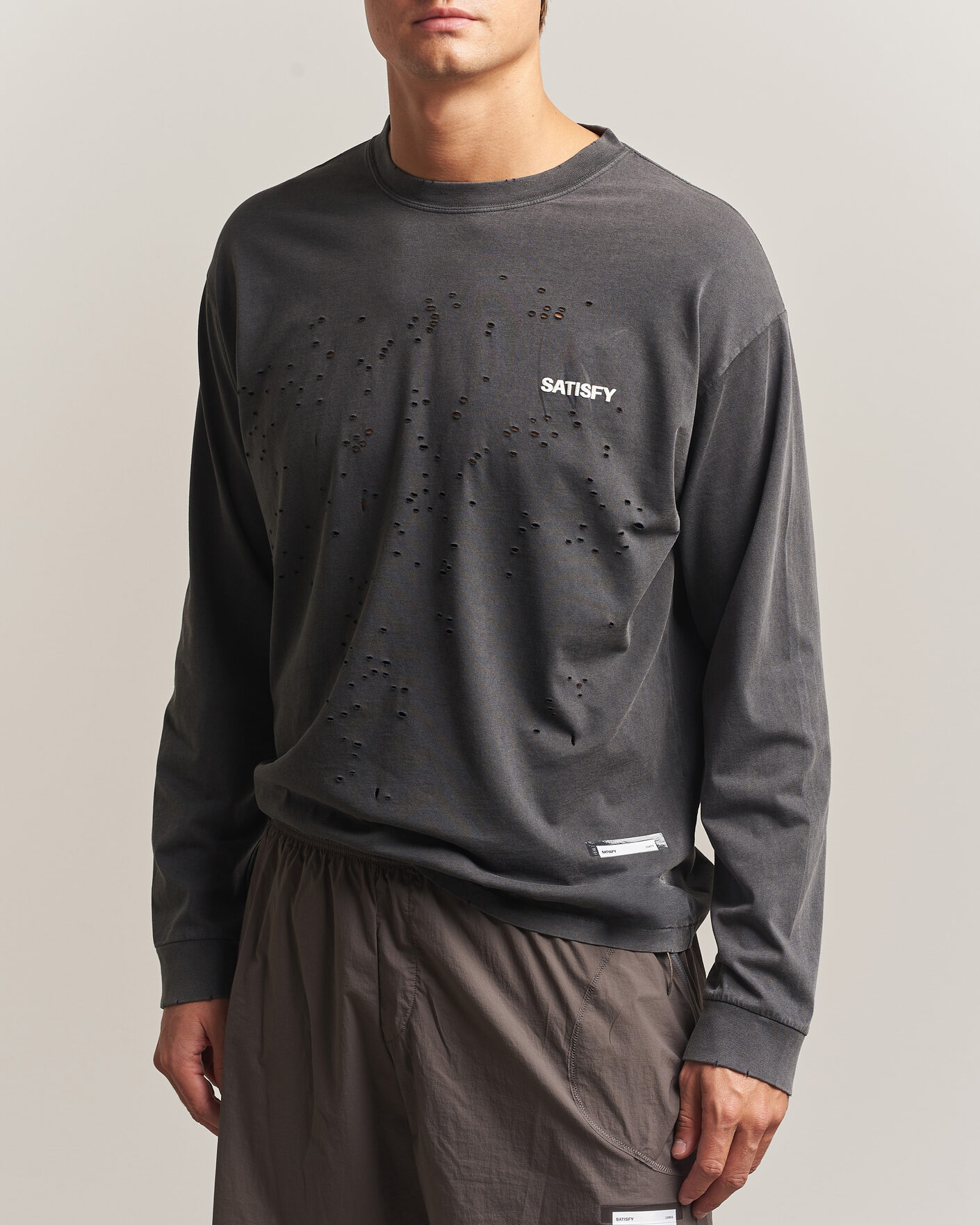 Herren | T-Shirts | Satisfy | MothTech Long Sleeve T-Shirt Aged Black