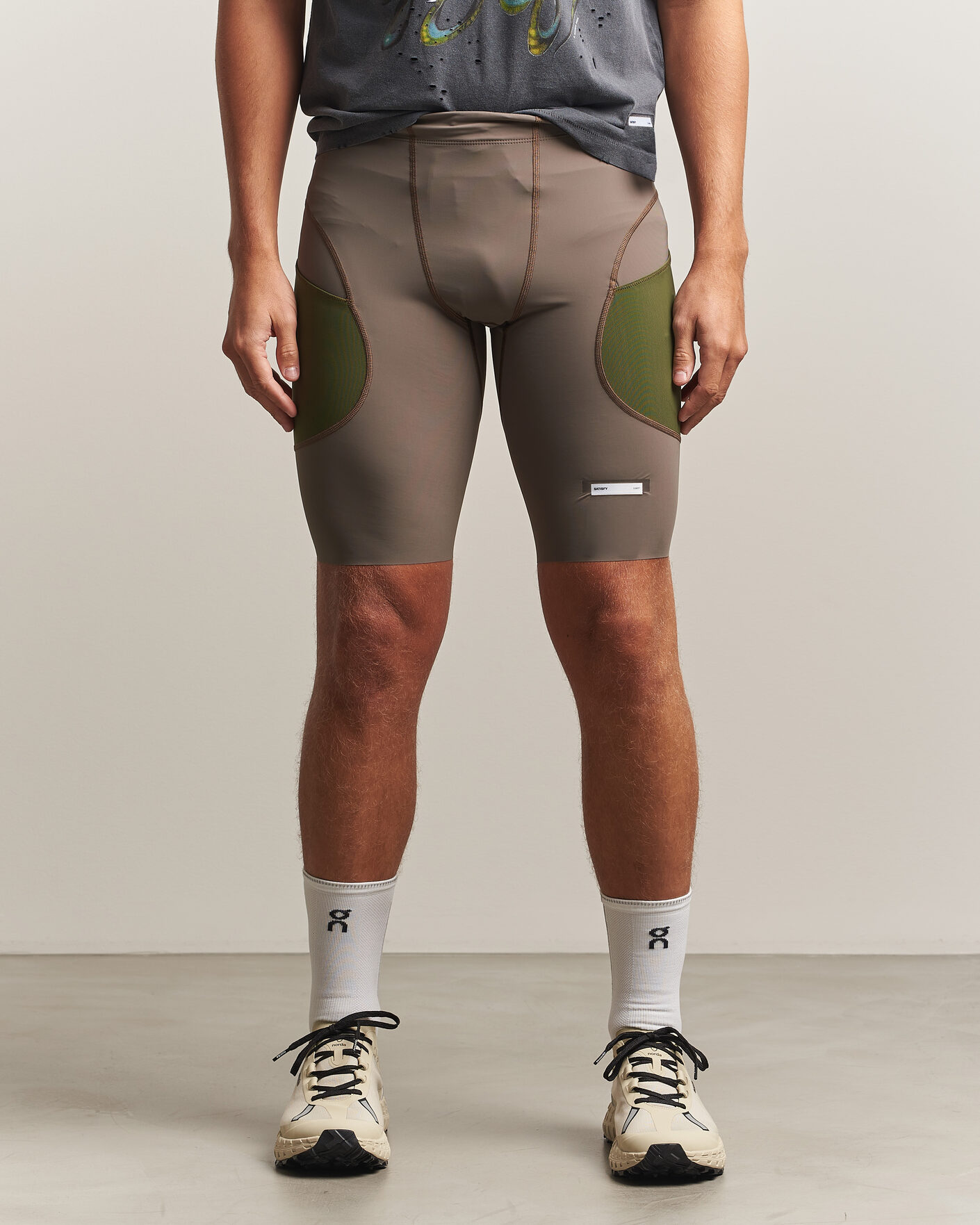 Herren | Shorts | Satisfy | TechSilk Evo 9 Inch Half Tights Dark Natural