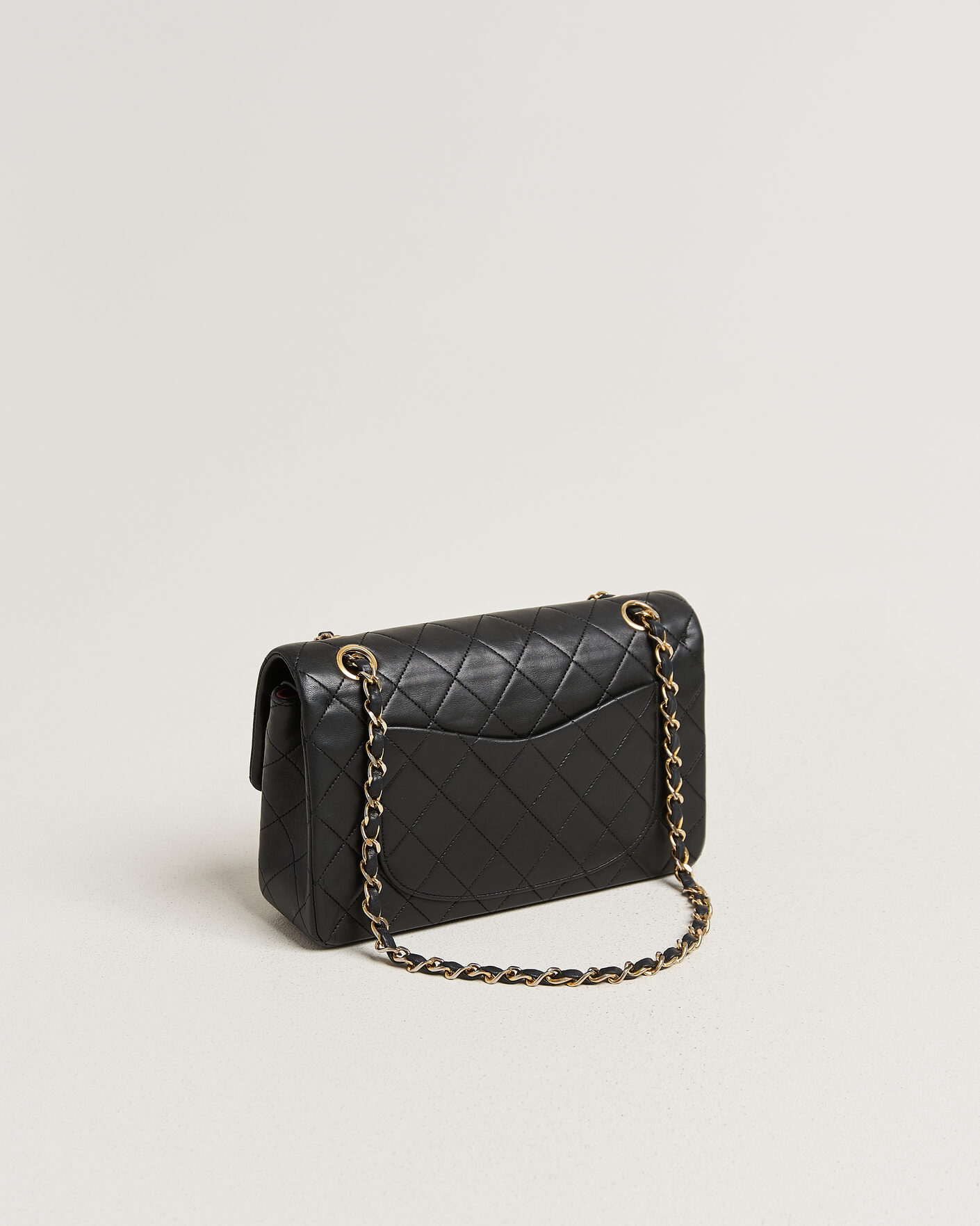 Herren | Pre-Owned & Vintage Bags | Chanel Pre-Owned | Classic Small Double Flap Bag Lambskin Black
