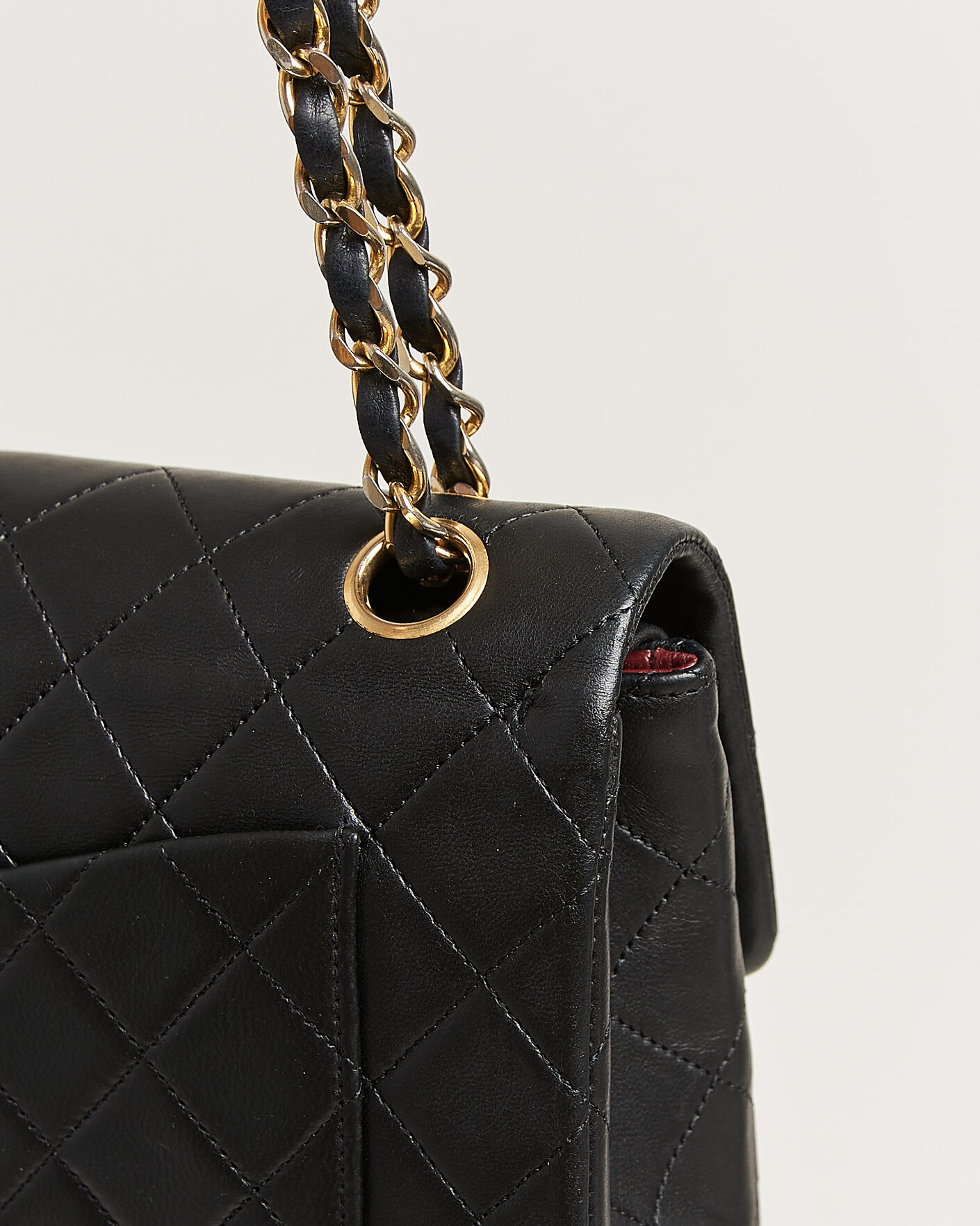 Herren | Pre-Owned & Vintage Bags | Chanel Pre-Owned | Classic Small Double Flap Bag Lambskin Black