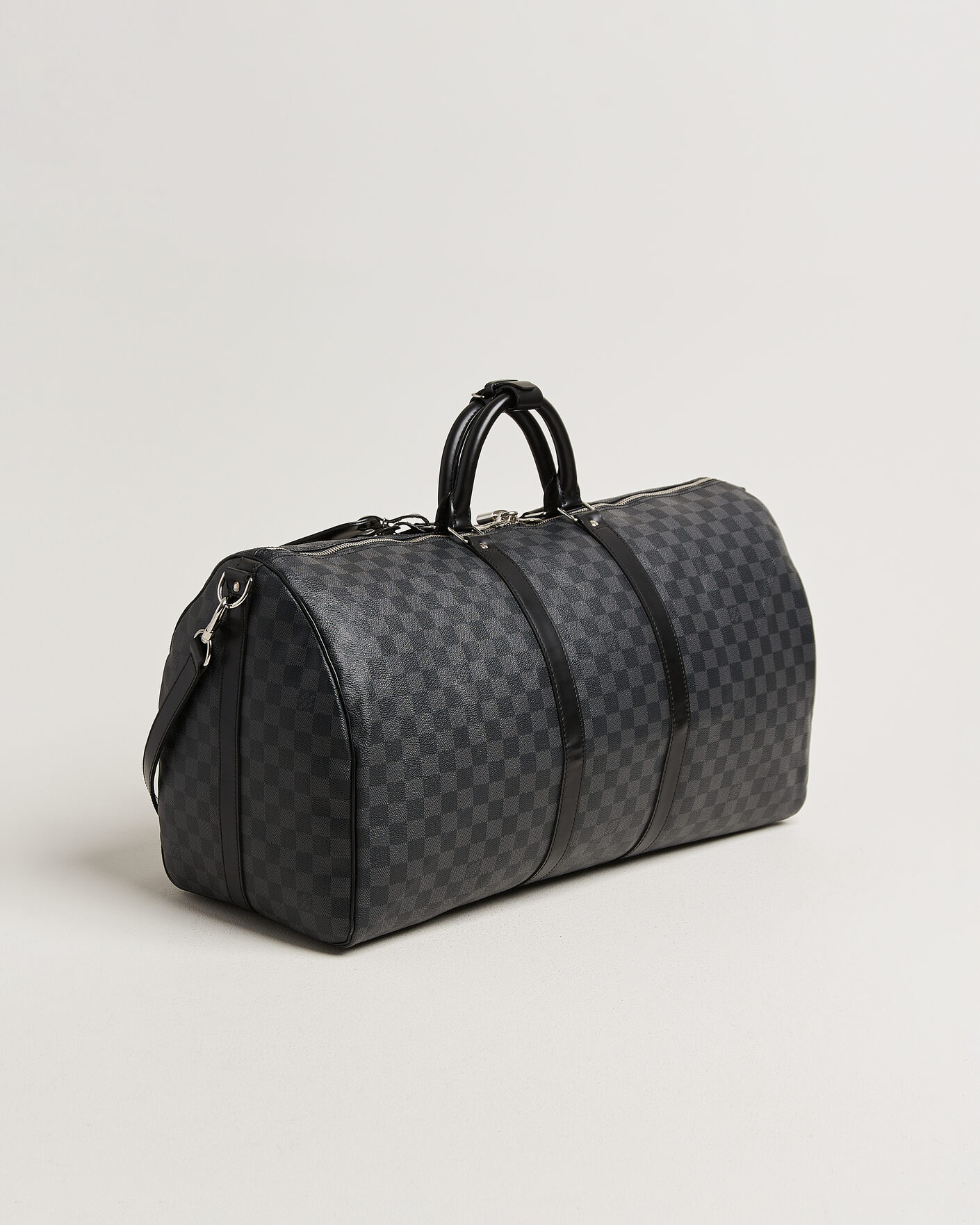Herren | Pre-Owned & Vintage Bags | Louis Vuitton Pre-Owned | Keepall Bandouliére 55 Damier Graphite