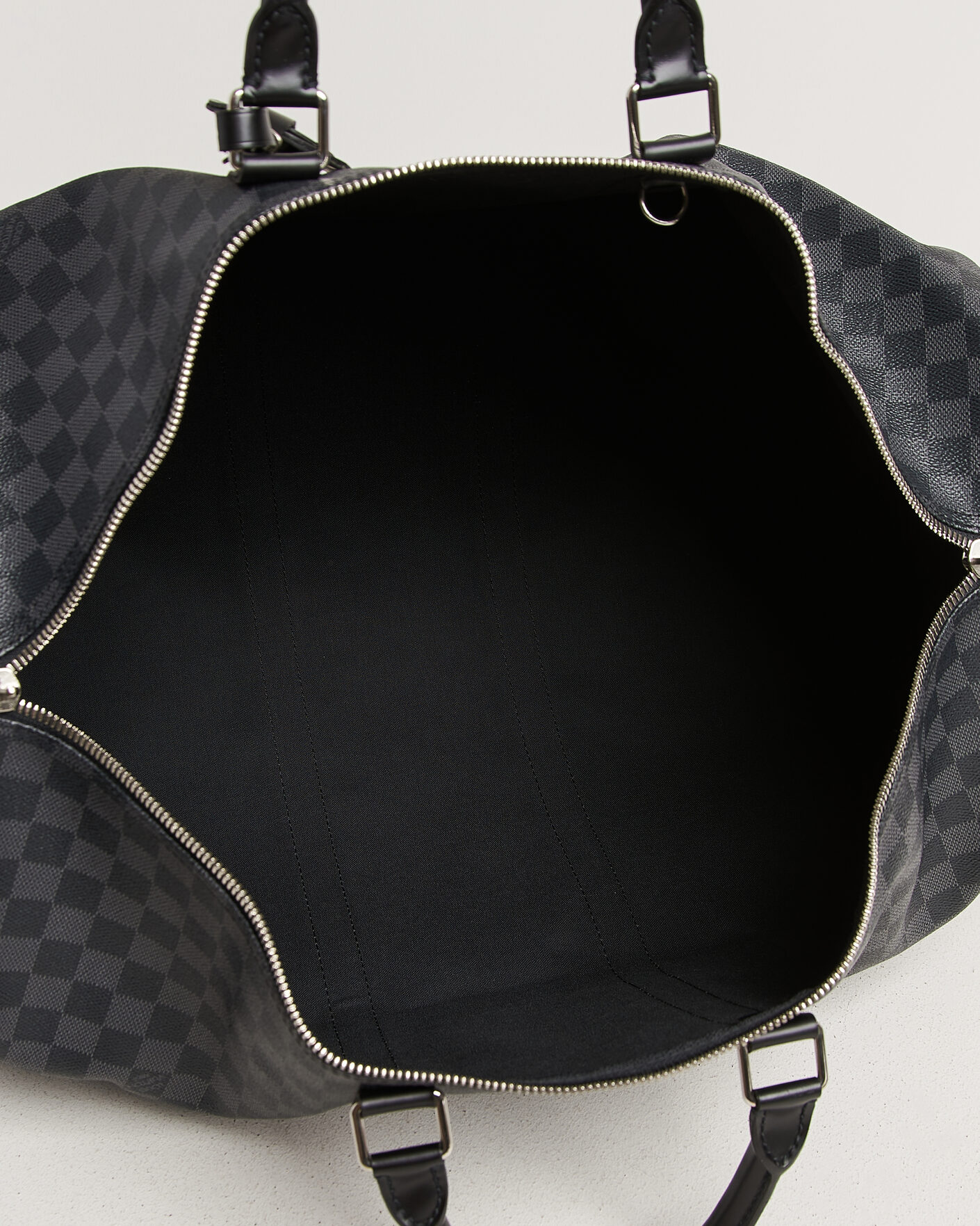 Herren | Pre-Owned & Vintage Bags | Louis Vuitton Pre-Owned | Keepall Bandouliére 55 Damier Graphite