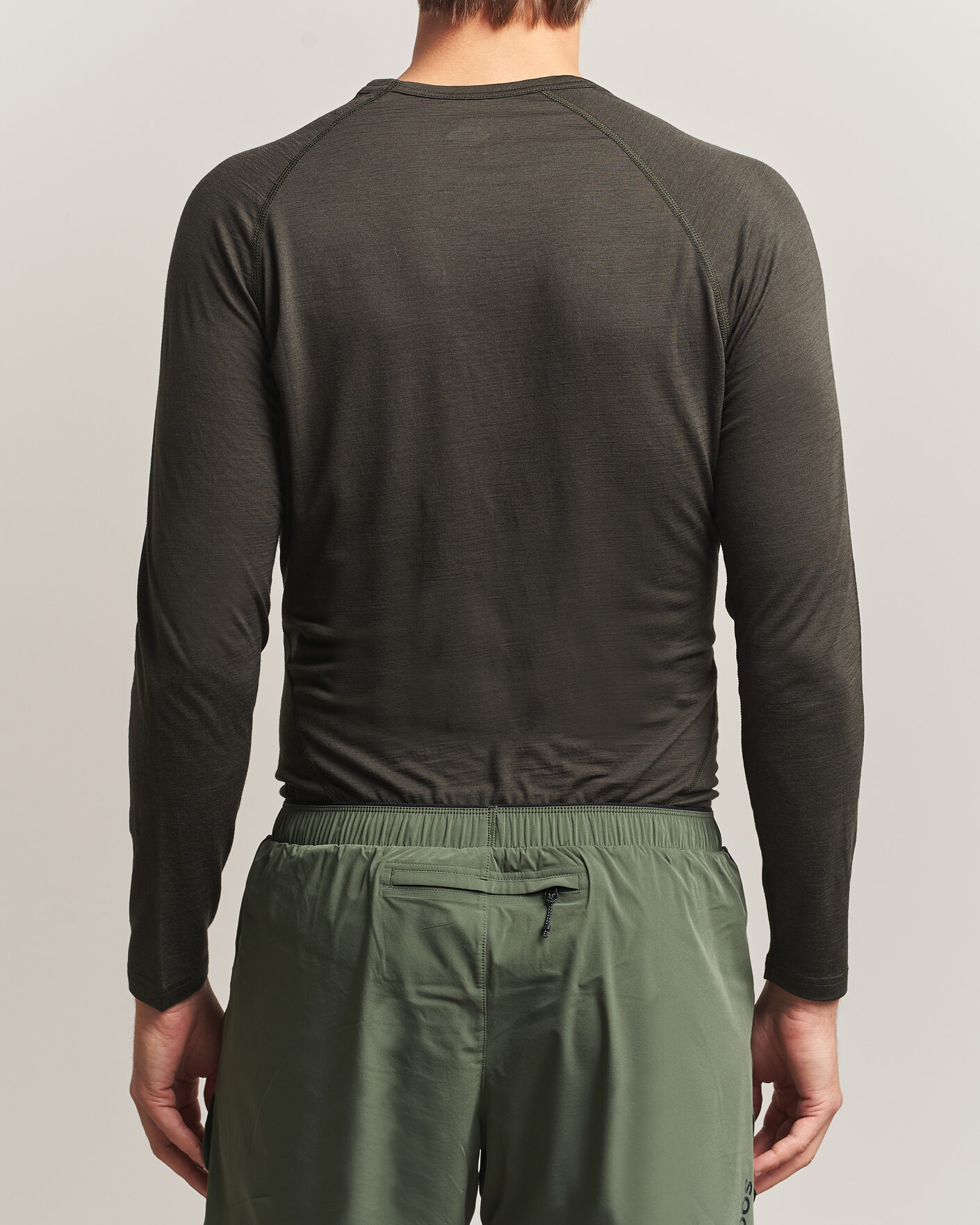 Herren | Pullover | SOAR Running | LS Merino/Silk Base Layer Forest