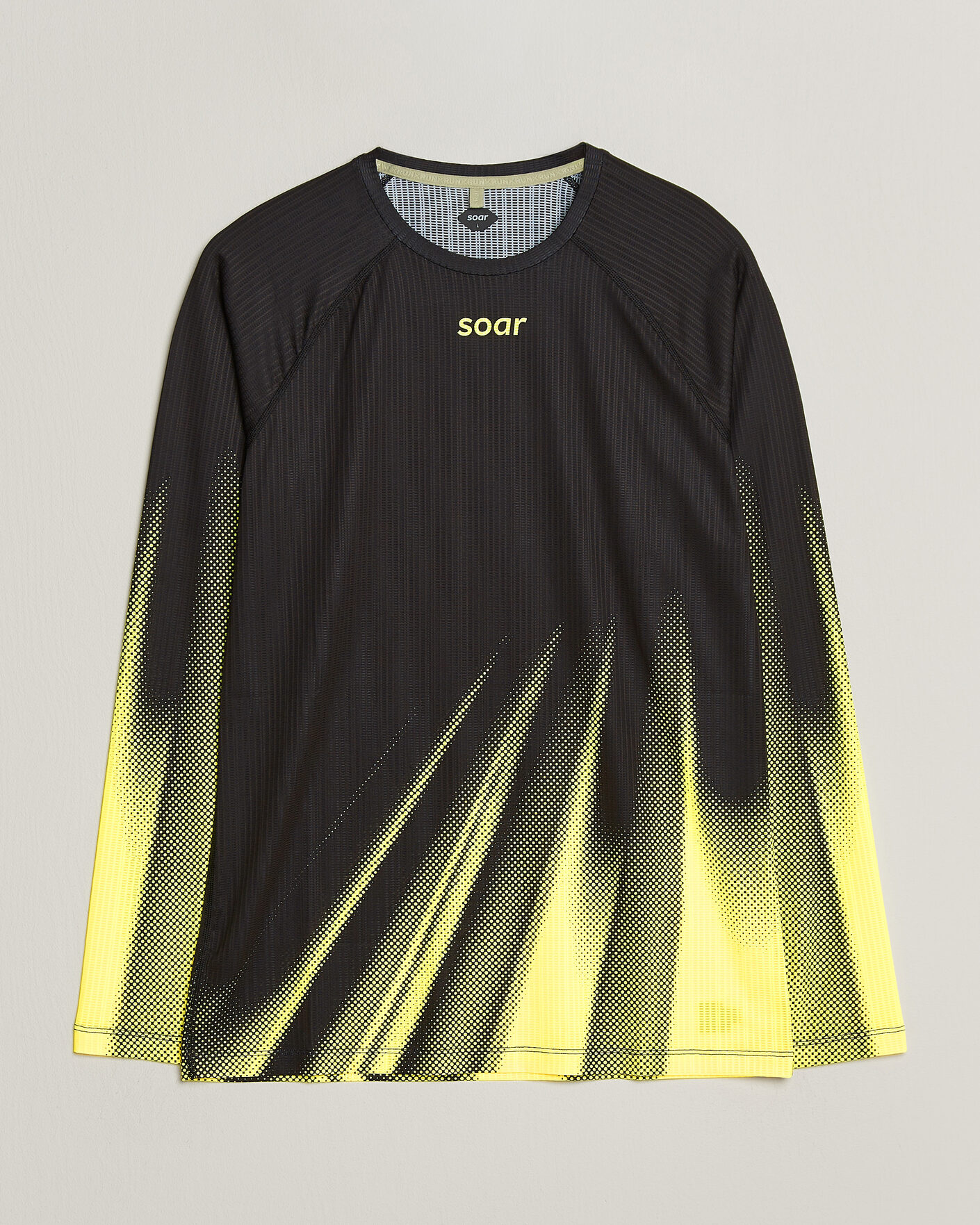 Herren | T-Shirts | SOAR Running | LS Race Base Yellow/Black