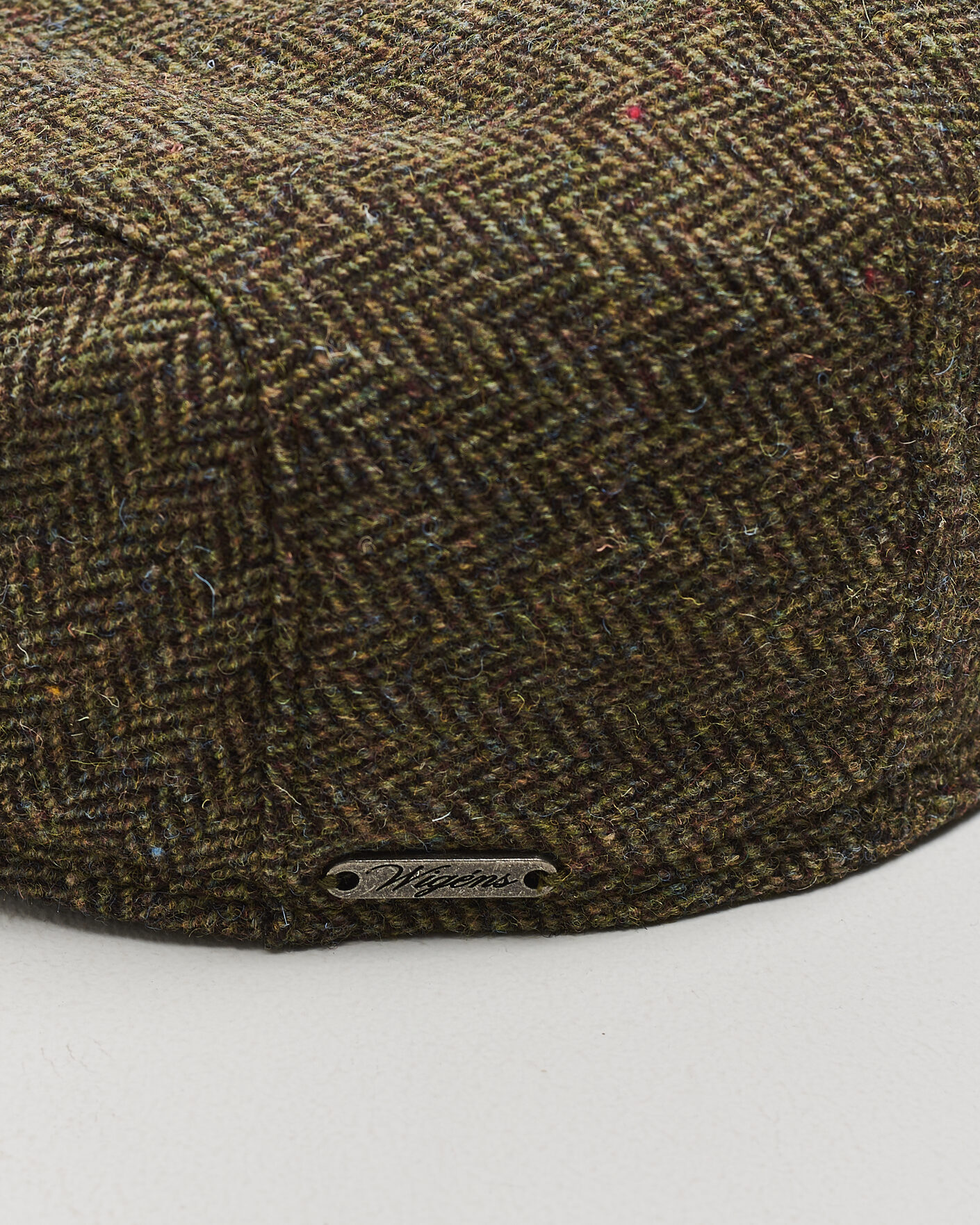Herren | Hüte & Mützen | Wigéns | Ivy Slim Herringbone Cap Olive