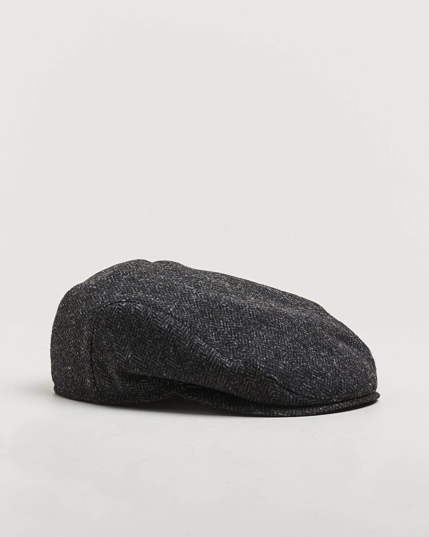 Herren | Hüte & Mützen | Wigéns | Ivy Slim Herringbone Cap Dark Grey