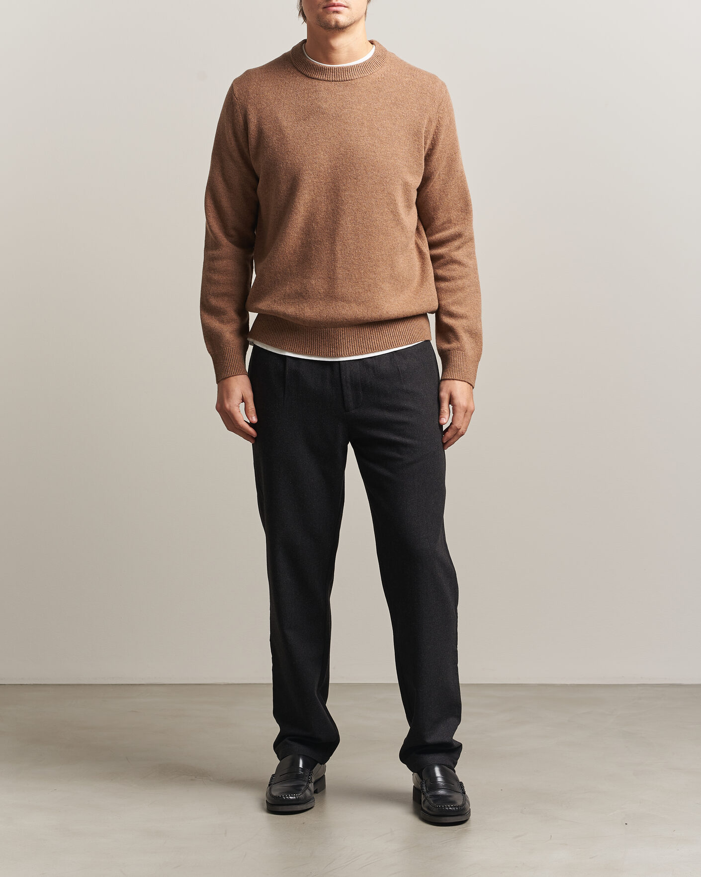 Herren | Pullover | Samsøe Samsøe | Isak Knitted Crew Neck Lead Gray