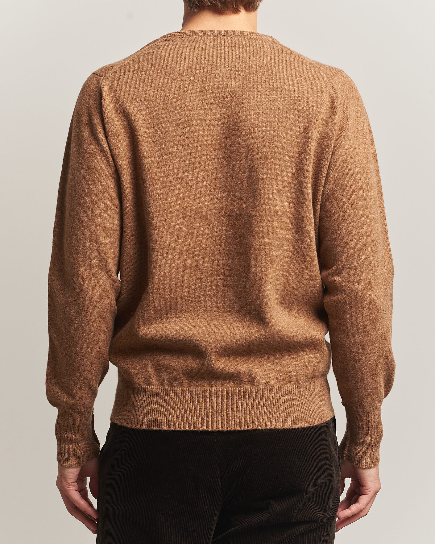 Herren | Pullover | William Lockie | Rob Lambswool Crewneck Driftwood