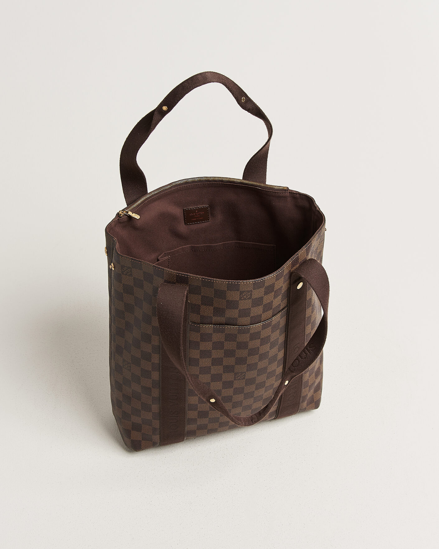 Herren | Pre-Owned & Vintage Bags | Louis Vuitton Pre-Owned | Cabas Bobur Tote Bag Damier Ebene