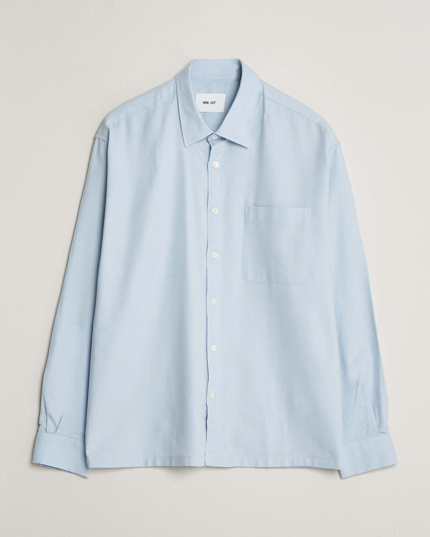 Herren | Hemden | NN07 | Deon Brushed Light Flannel Shirt Sky Mist