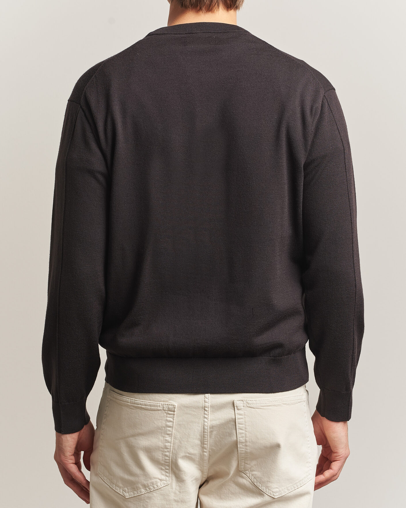 Herren | Pullover | NN07 | Nate Wool Knitted Crew Neck Deep Truffle