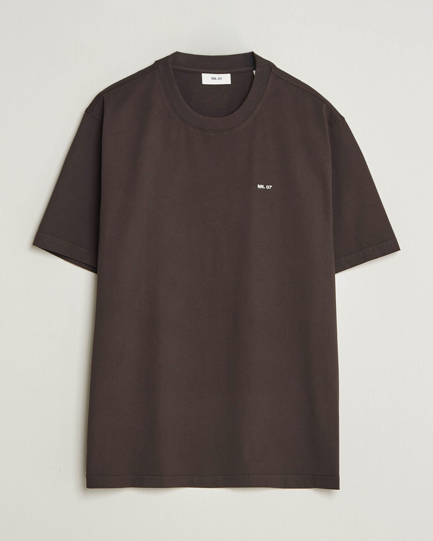 Herren | T-Shirts | NN07 | Adam Crew Neck T-Shirt Deep Truffle
