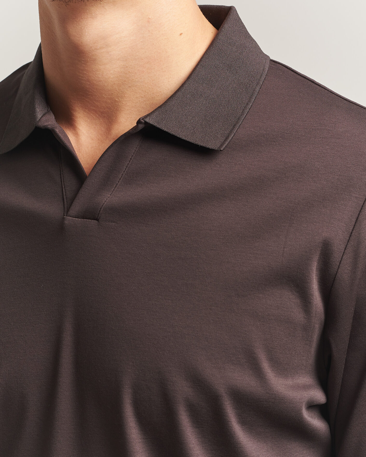 Herren | Poloshirts | NN07 | Paul Long Sleeve Polo Deep Truffle