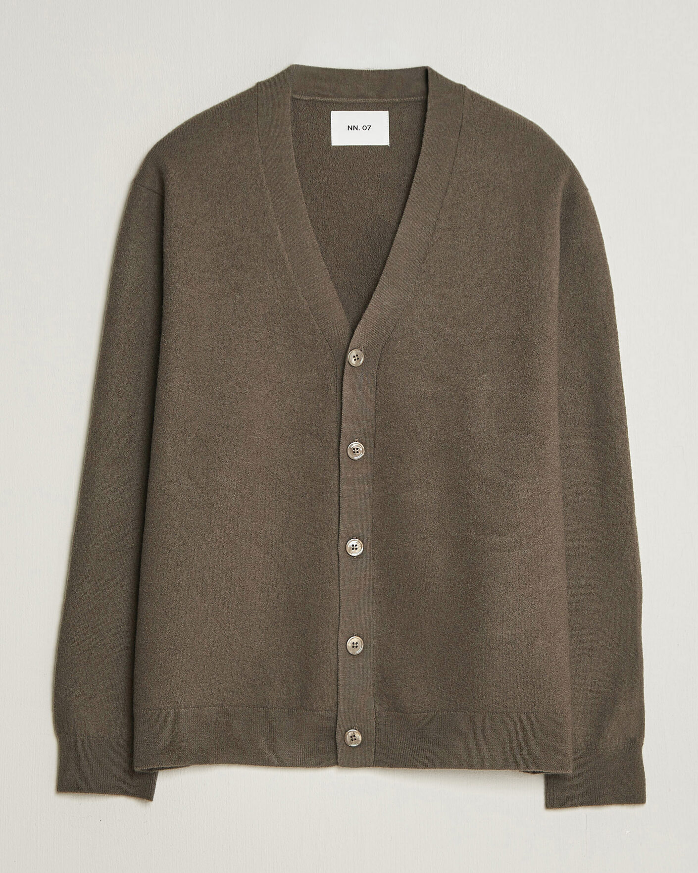 Herren | Pullover | NN07 | Jasper Wool Knitted Cardigan Mable Husk