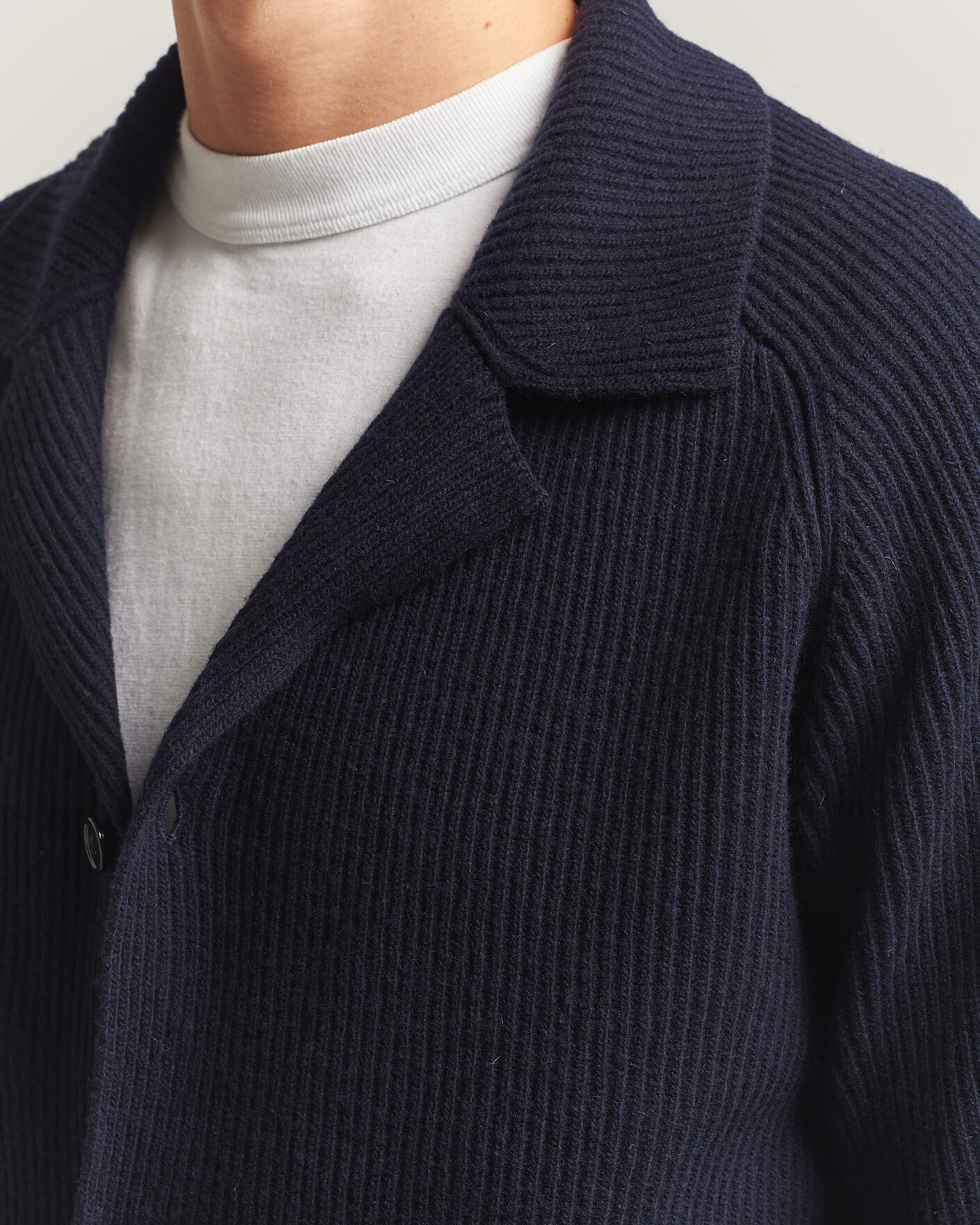 Herren | Pullover | NN07 | Shane Wool Knitted Cardigan Navy Blue