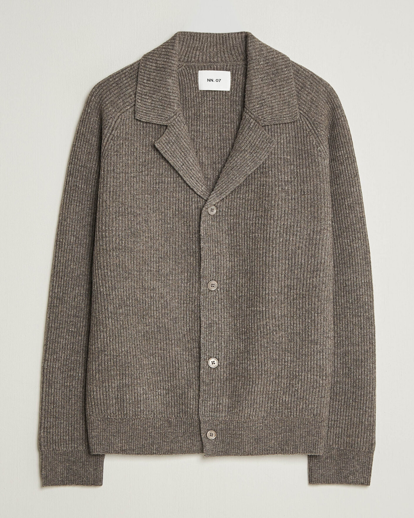 Herren | Pullover | NN07 | Shane Wool Knitted Cardigan Mable Husk