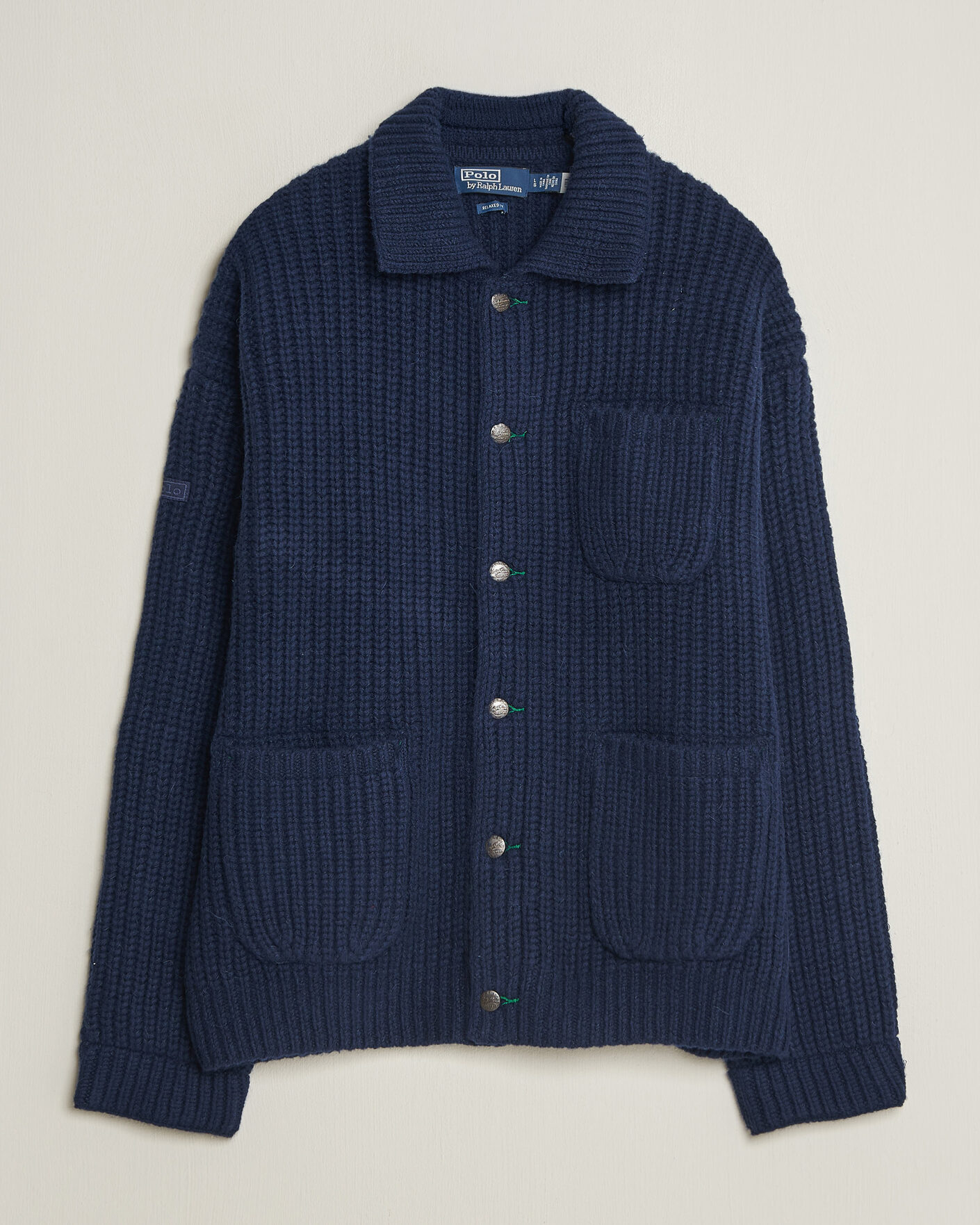 Herren | Pullover | Polo Ralph Lauren | Wool Blend Button Cardigan Blue Stonecrop