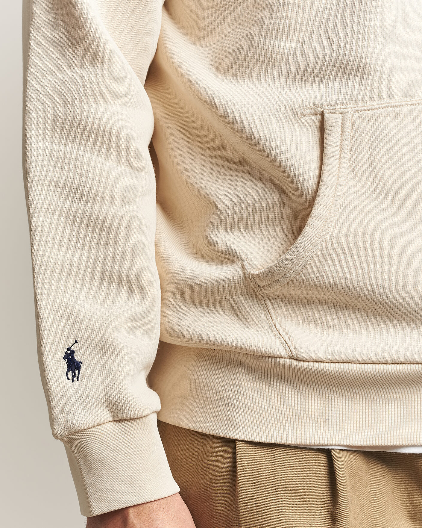 Herren | Pullover | Polo Ralph Lauren | Cotton Chest Logo Hood Andover Cream