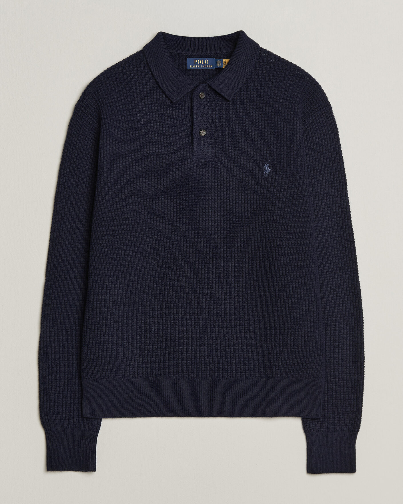 Herren | Pullover | Polo Ralph Lauren | Wool/Cotton Knitted Polo Hunter Navy