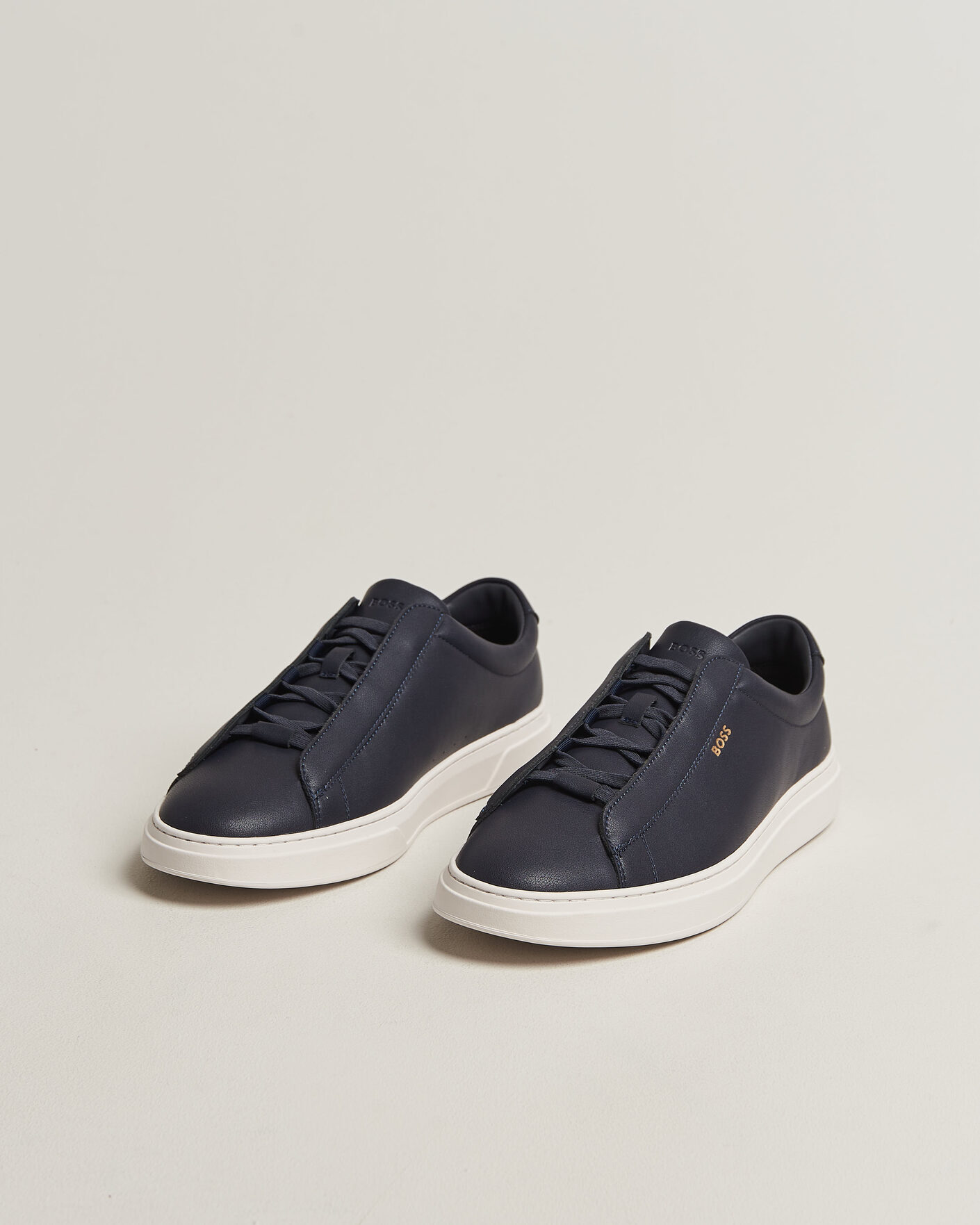 Herren | Sneaker | BOSS BLACK | Kieran Leather Sneaker Dark Blue