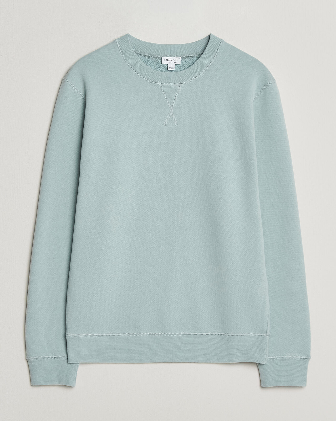 Herren | Pullover | Sunspel | Loopback Sweatshirt Light Green