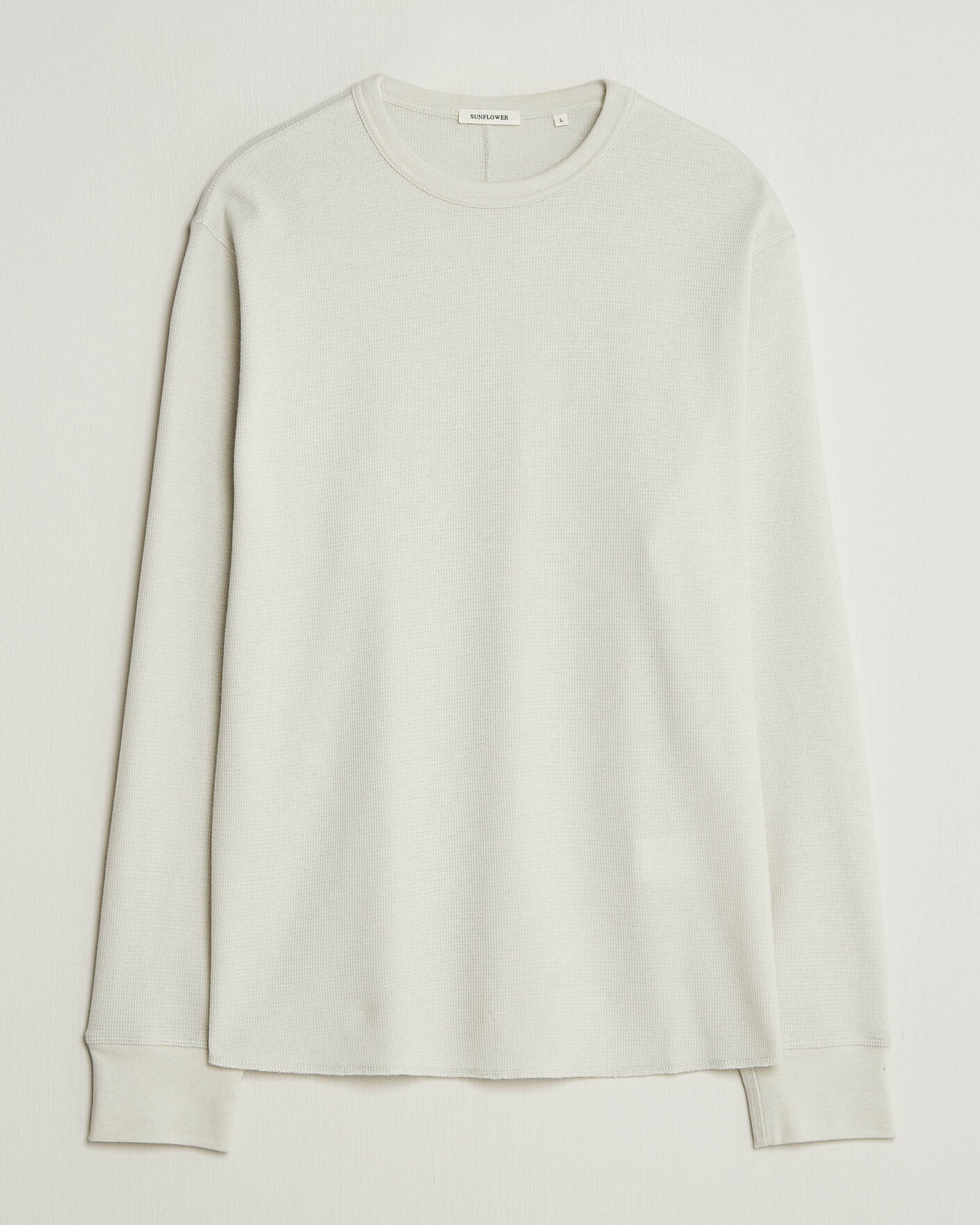 Herren | T-Shirts | Sunflower | Wool Waffle Long Sleeve T-Shirt Kit White