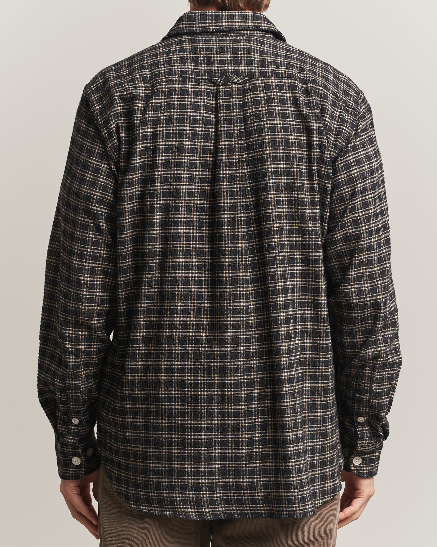 Herren | Hemden | Forét | Form Regular Fit Italian Check Shirt Black