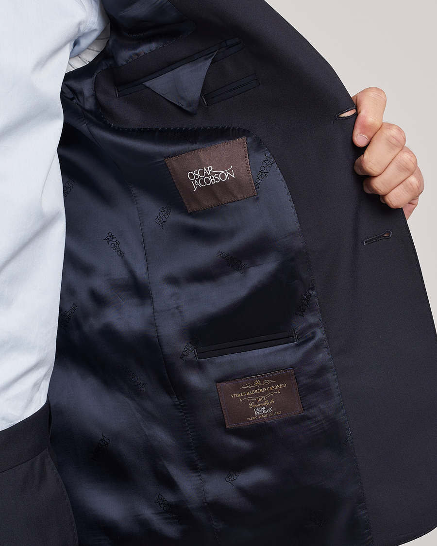 Herren | Anzüge | Oscar Jacobson | Falk Wool Suit Navy