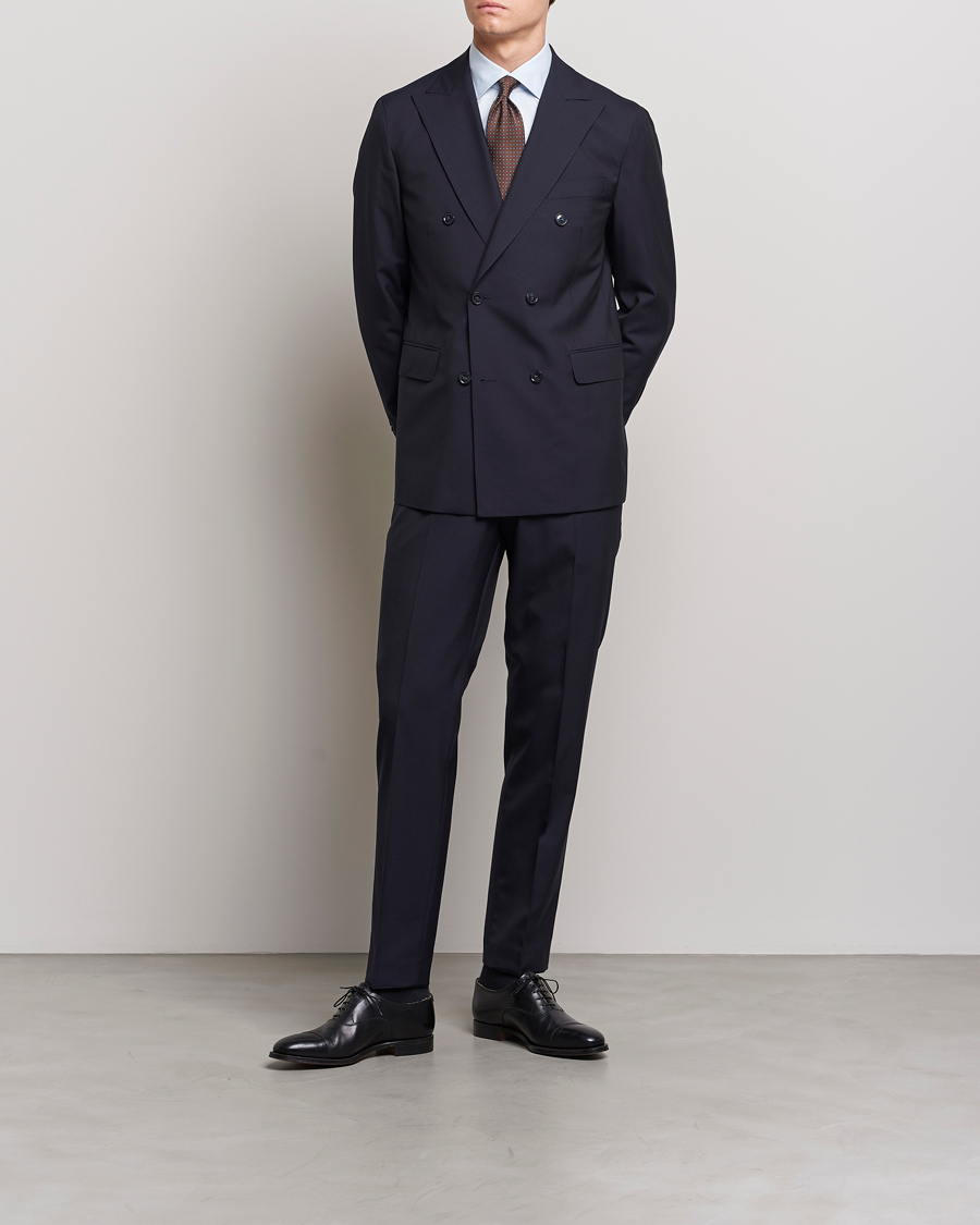 Herr |  | Oscar Jacobson | Farris Wool Suit Navy