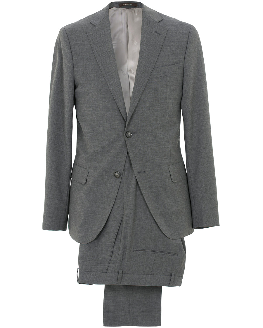Herren | Anzüge | Oscar Jacobson | Edmund Wool Suit Light Grey