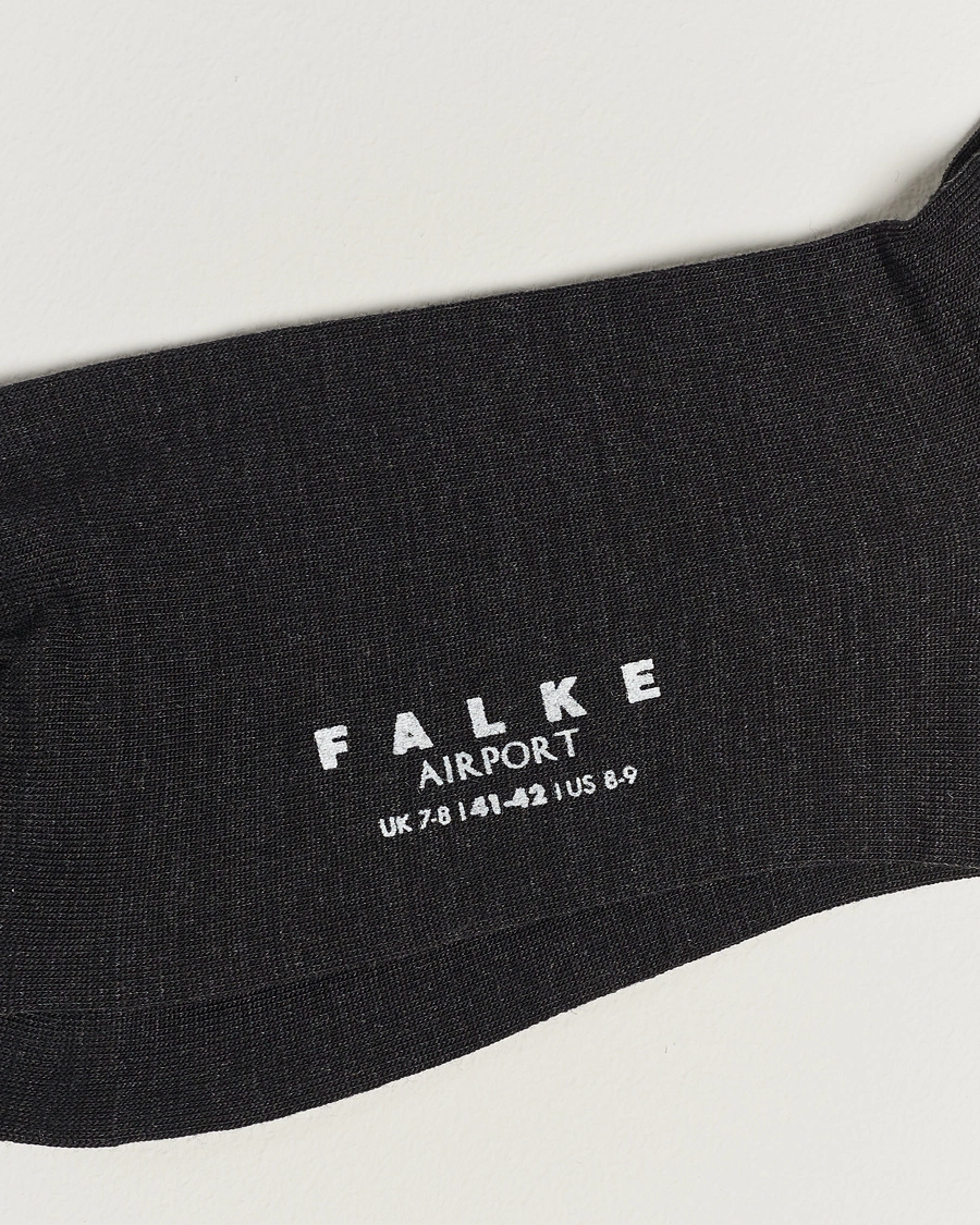 Herren | Unterwäsche | Falke | 3-pack Airport Socks Anthracite Melange