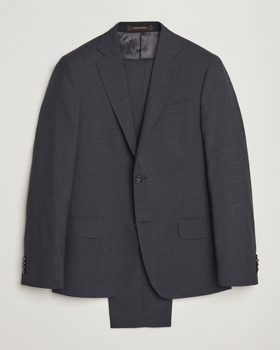 Herren | Anzüge | Oscar Jacobson | Edmund Wool Suit Grey