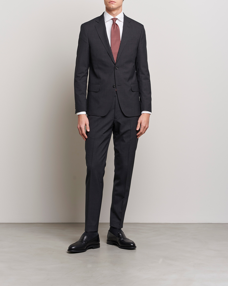 Herren | Anzüge | Oscar Jacobson | Edmund Wool Suit Grey
