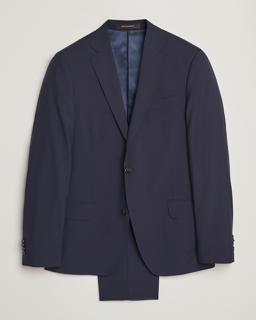 Herren | Anzüge | Oscar Jacobson | Edmund Wool Suit Blue