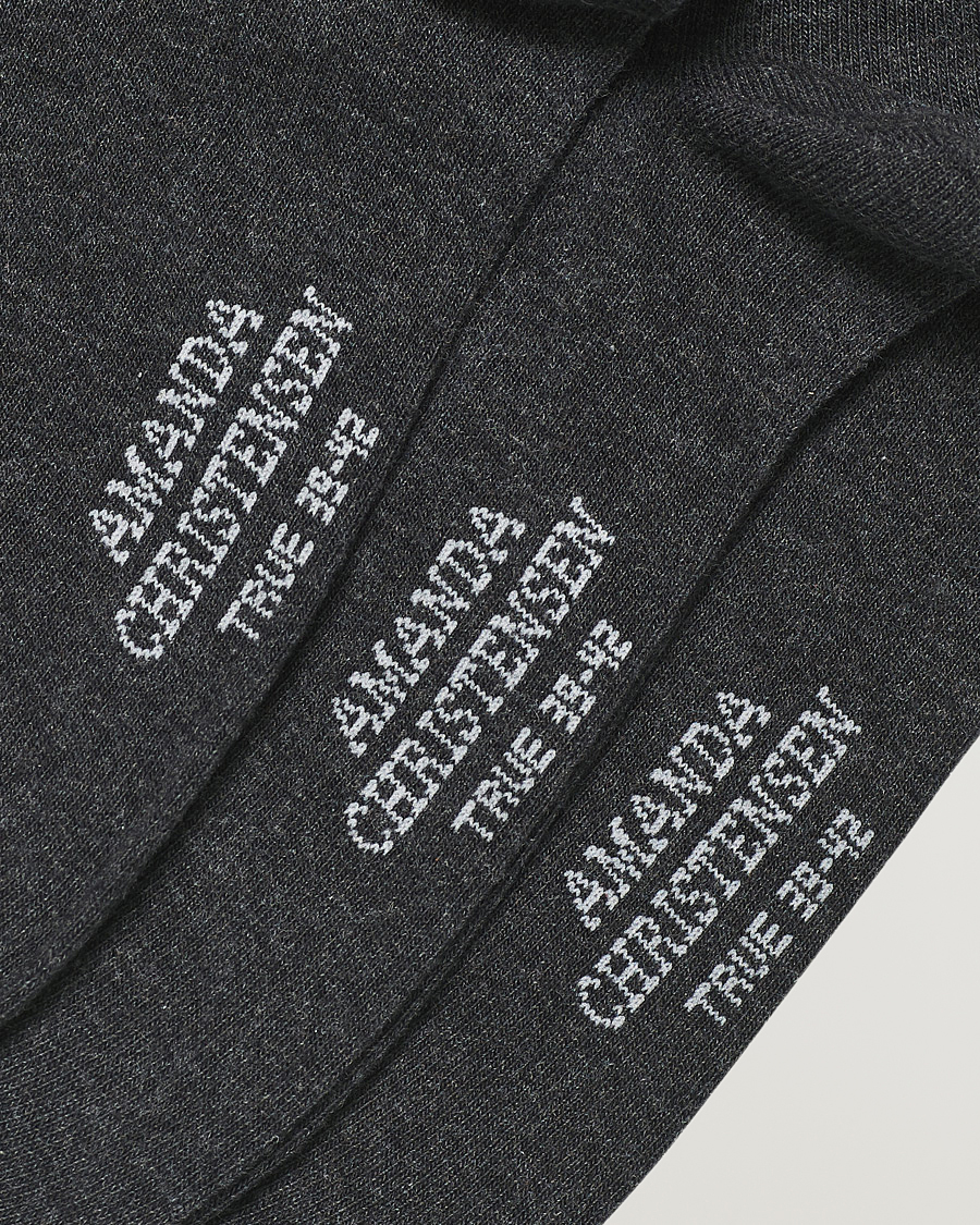 Herren | Unterwäsche | Amanda Christensen | 6-Pack True Cotton Socks Antrachite Melange
